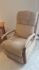 Tan recliner chair    $75   Buy ahead