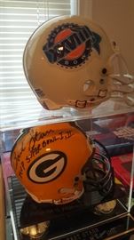 Bart Starr Green Bay Packers Super Bowl 1 & 2 autographed helmet