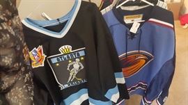 Atlanta Knights hockey and Atlanta Thrashers jerseys
