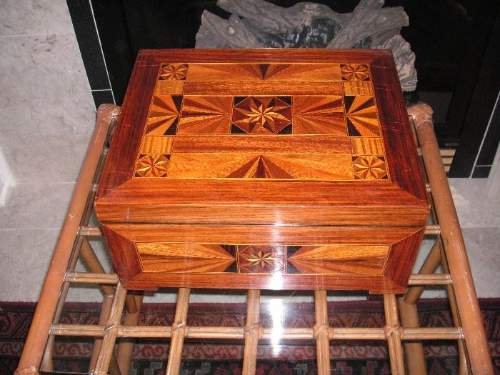 Large marquetry box