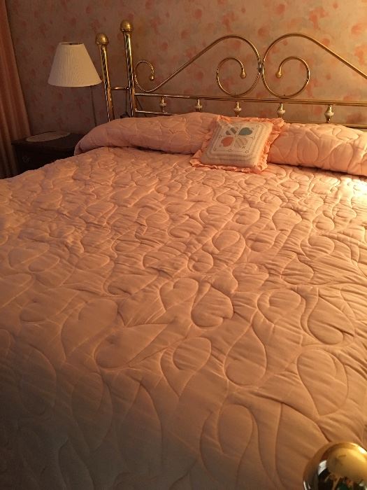 King Size Brass Bed