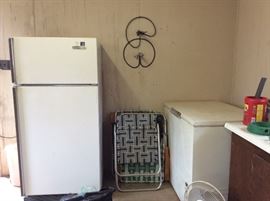 Refrigerator and chest freezer
