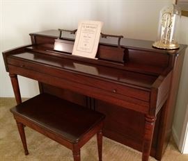 Vintage Wurlitzer Piano and Bench