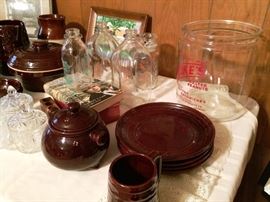 Jake's Peanuts Advertising Jar, Milk Bottles, Books, Mar-Crest Brown Pottery, Vintage Books, More