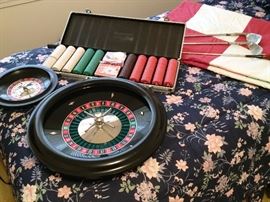 Roulette Wheels, Poker Chips, Golf Clubs