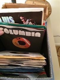 Vintage 45 Records Columbia, Elvis, More