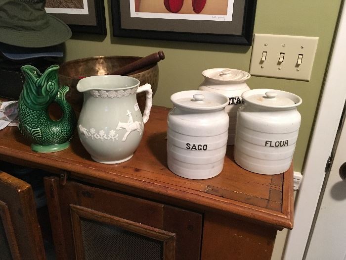 Antique canisters 