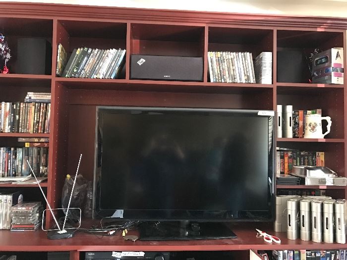 Family purchased entertainment center 