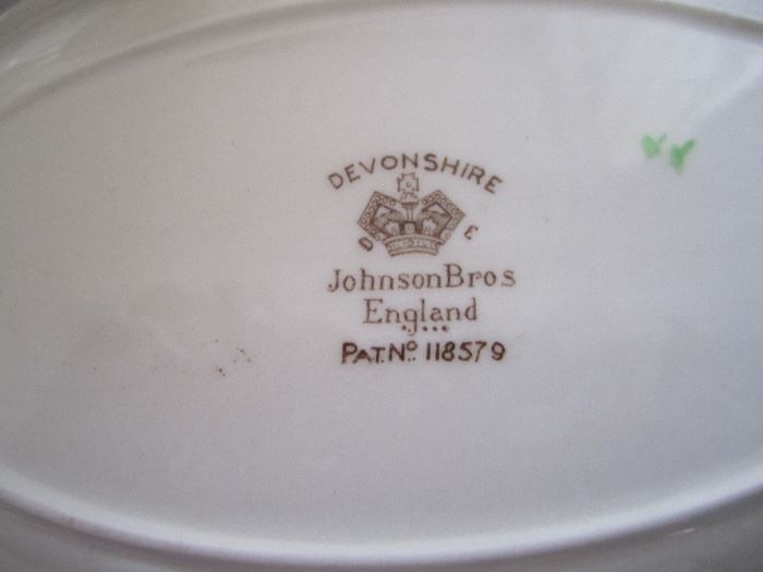 BRAND OF CHINA PIECES