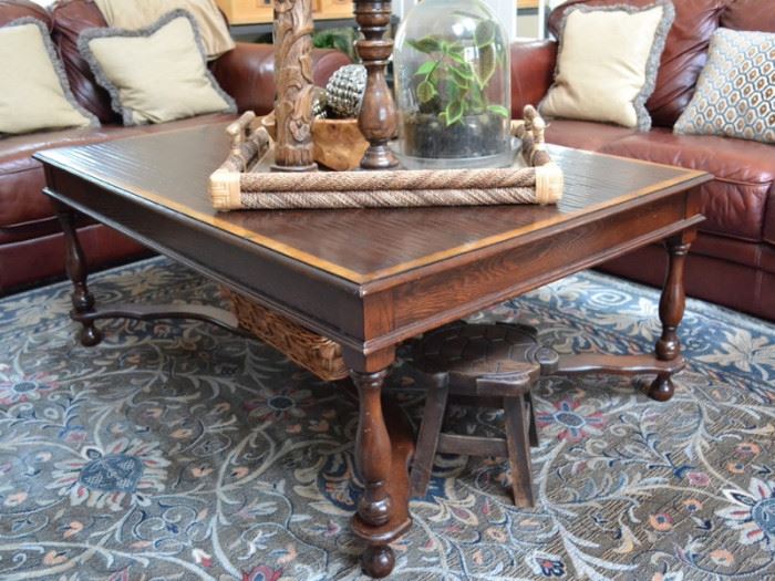 Banded coffee table