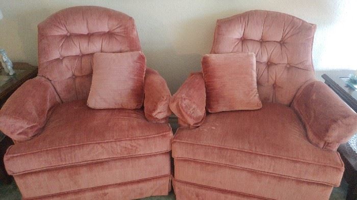 Pink chairs