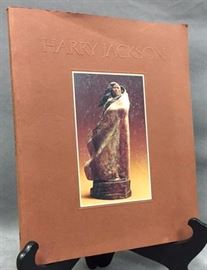 Vintage Harry Jackson Native American art book, signed "Harry" w/ personal message, dated 1983 "WFS Publishers", 12.5" x 10.5"
