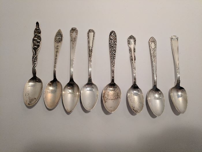 8 sterling silver spoons