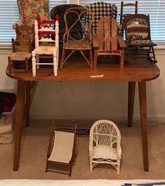 Bear or doll sized chair collection