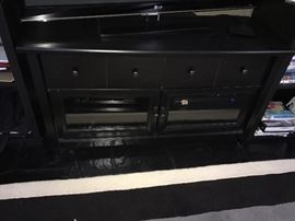 BLACK TV STAND