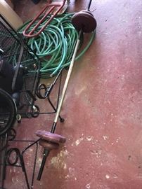 OUTDOOR CHAIRS , SHOP-VAC, GARDEN HOSE, GARDEN TOOLS