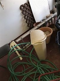 OUTDOOR CHAIRS , SHOP-VAC, GARDEN HOSE, GARDEN TOOLS