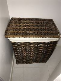 WICKER LAUNDRY BASKET