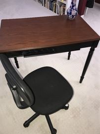 OFFICE DESK-36"LONG X 22"WIDE X 30.5"TALL AND OFFICE CHAIR
