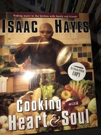 ISAAC HAYES SIGNED COOKBOOK