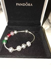 PANDORA ESSENCE BRACELET WITH CHARMS