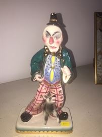 Italian Vintage Porcelain Clown