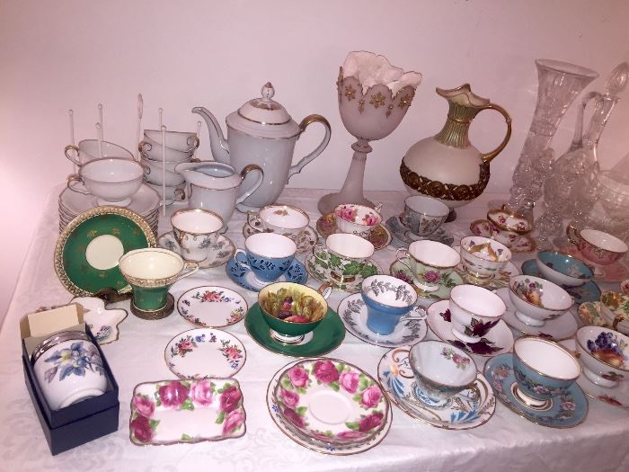 Vintage Porcelain Cups & Saucers