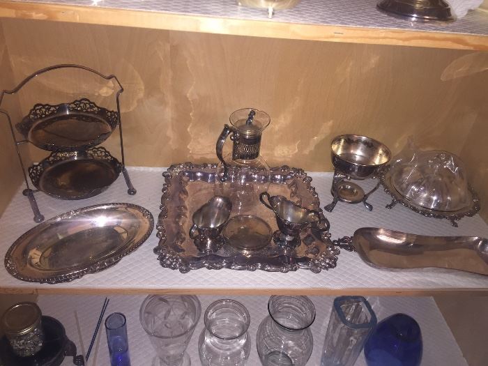 All Vintage Silverplate Serving Pieces