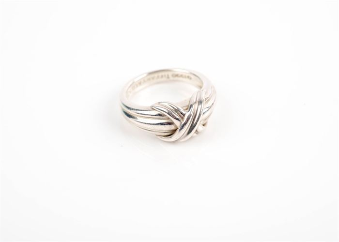 Tiffany & Co. Sterling Silver Ring: A Tiffany & Co. sterling silver ring.