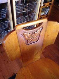 #53 German maple table w/4 chairs 34x46-60x27 $275
Note: comes with veneer to repair the top of the table