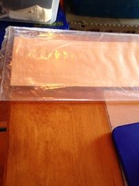 #53 German maple table w/4 chairs 34x46-60x27 $275
Note: comes with veneer to repair the top of the table