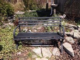 #73 (2) alumin park bench $75 ea