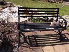 #73 (2) alumin park bench $75 ea