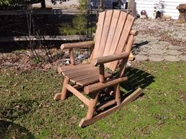 #58. wood slate rocker $100