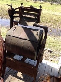 #64 Old copper tub washer 1901-1920 $400