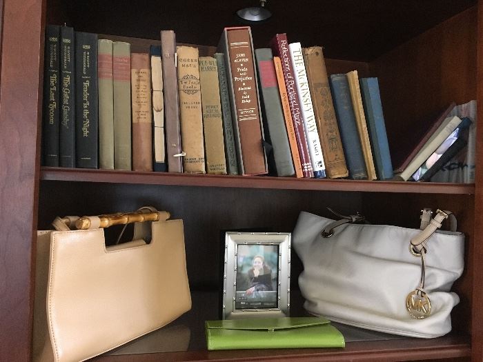 old books picture frames 