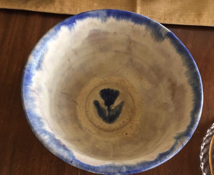 hand made pottery bowl