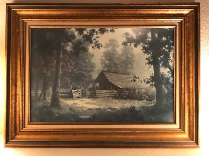 Framed Windberg Print 'Obscurity' (image size - 27"x18") 75.00
