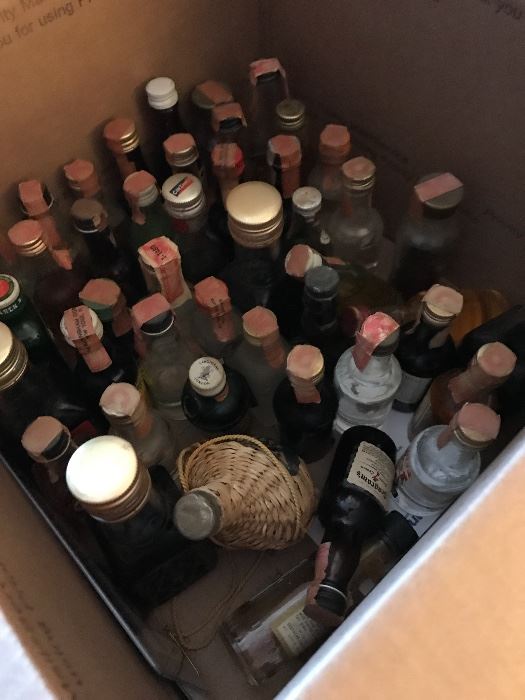 These are some of the 400 mini bottle collection for sale