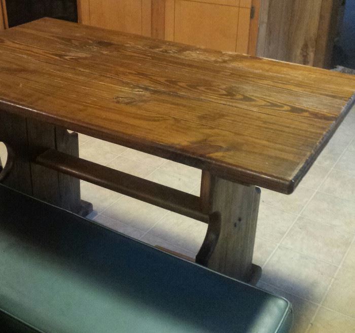 Farm House table with 2 benches