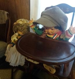 dolls, vintage high chair