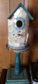 mosaic bird house