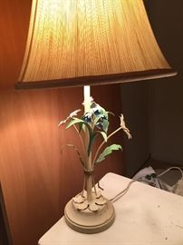 Enamel floral lamp (c early 70s).