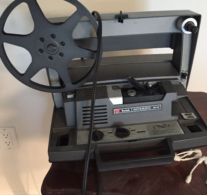 Kodak reel to reel projector and screen