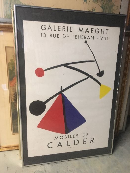 1960's Calder French Art Poster, original!