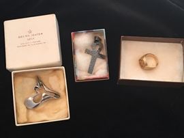 Misc. Georg Jensen and solid heavy 14k gold ring