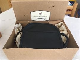 Brand new coach shoulder bag, with tags in box