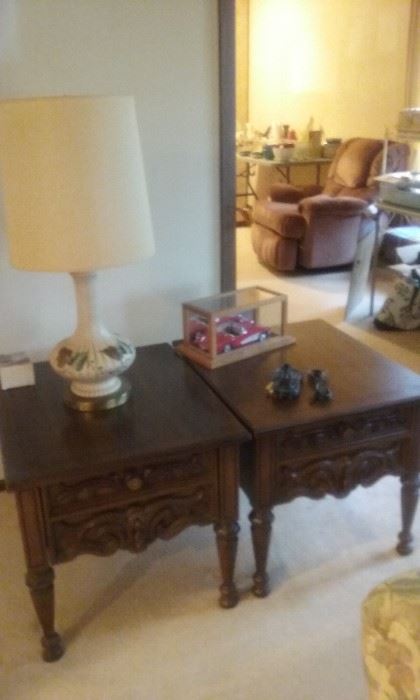 Antique Lamp still available (Note: end tables and car are now sold)