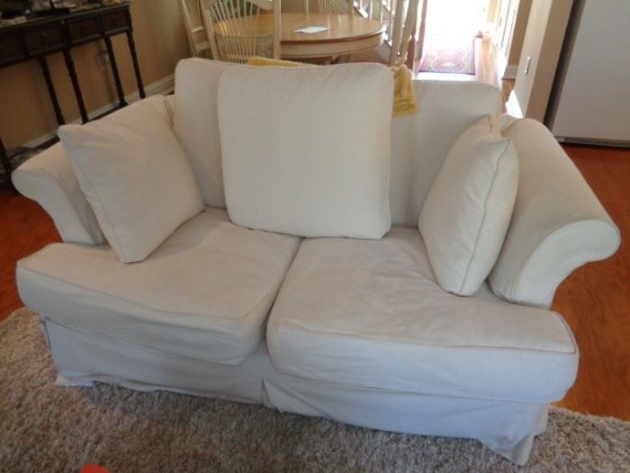 Sofa with custom upholstery