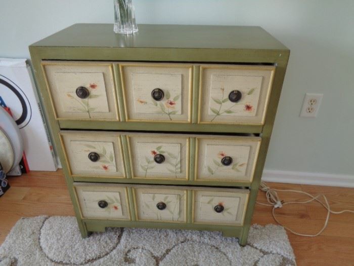Charming painted storage cabinet